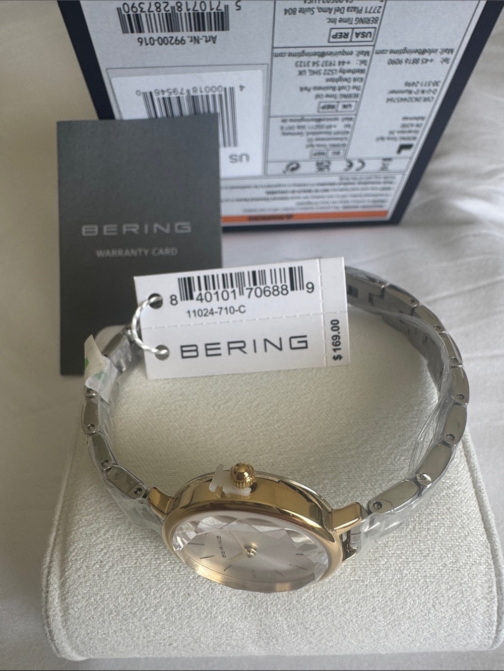 Bering Two-Tone Women's Bracelet Watch in Silver and Gold - Picture 2 of 7